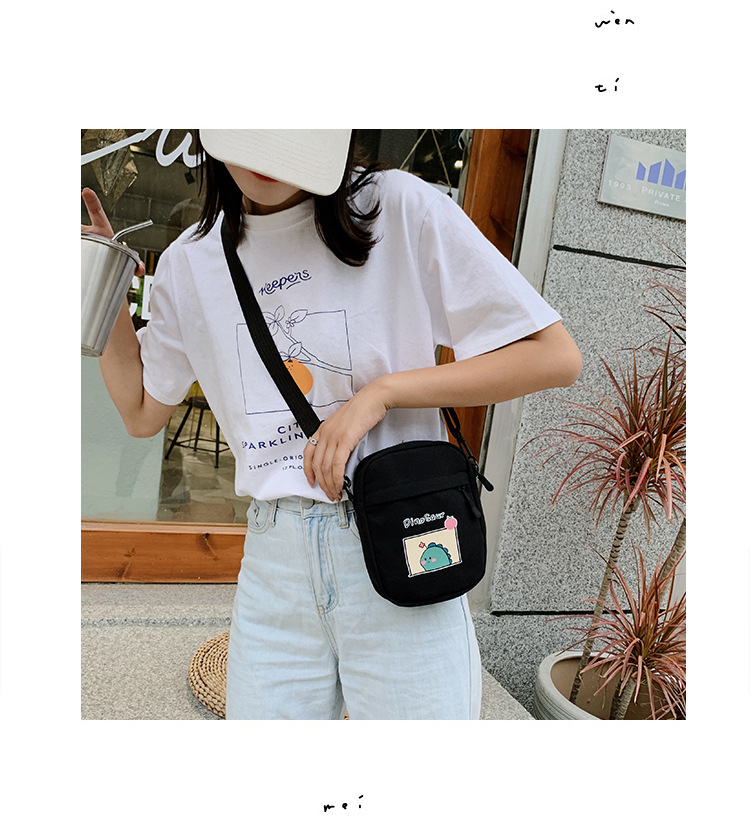 Summer small crossbody bag for girls, new small square crossbody bag for women, Japanese style small crossbody bag, casual retro style crossbody bag undefined