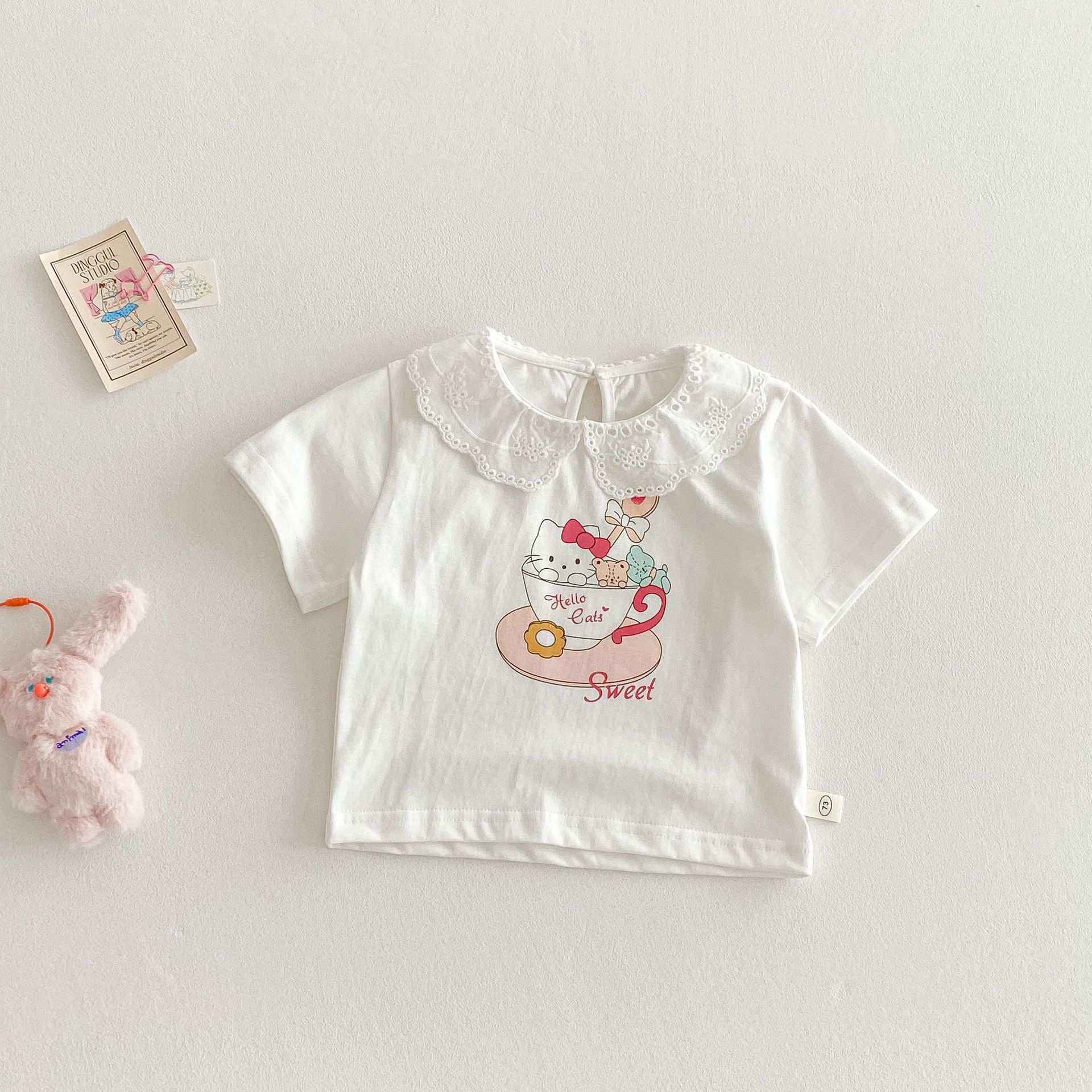 女の子無地ストレートパンツ 2025 新しい夏の子供の西洋スタイルのクラシックチェック柄カジュアルパンツベビー韓国スタイルパンツ