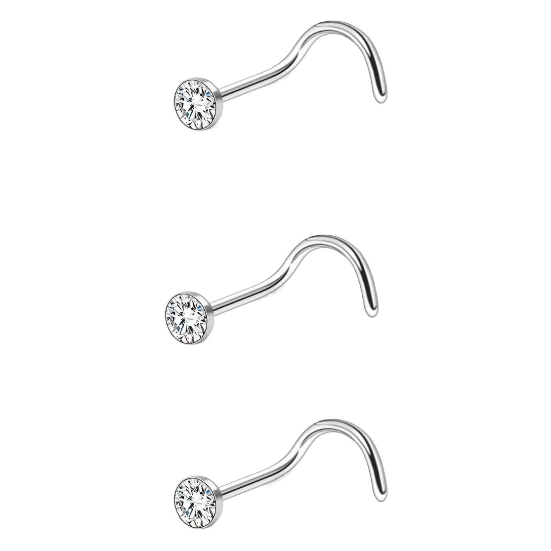 Europe and the United States cross-border hot human body piercing nose nail nose ring jewelry diamond factory wholesale