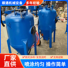 喷砂房用喷砂机开放式自动加沙遥控喷砂罐水户外喷砂遥控操作