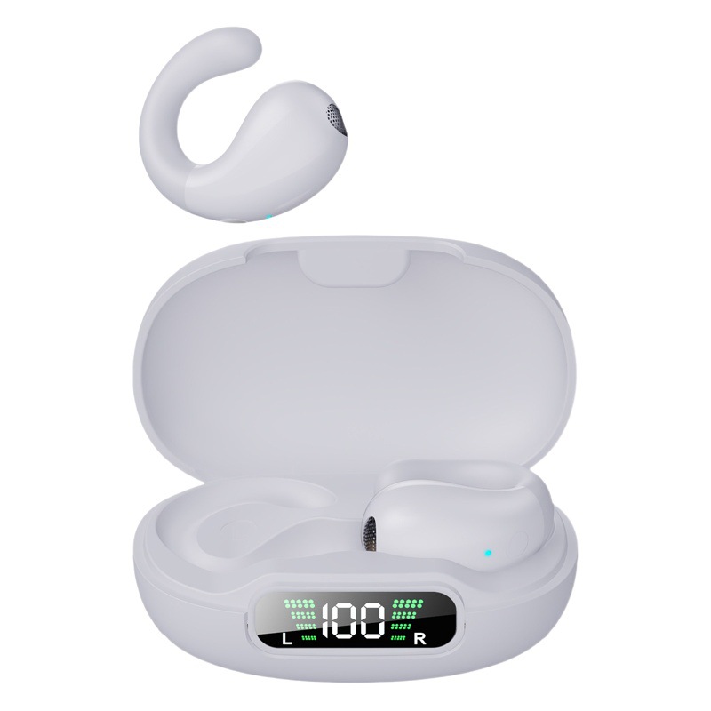 Auriculares Bluetooth transfronterizos reducción de ruido no en la oreja deportes inalámbricos de gran potencia Huaqiang África del Norte de conducción ósea auriculares con clip para el oído
