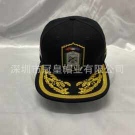 巴拿马选举帽金属丝棒球帽字母刺绣平板帽简约时尚帽工厂订制