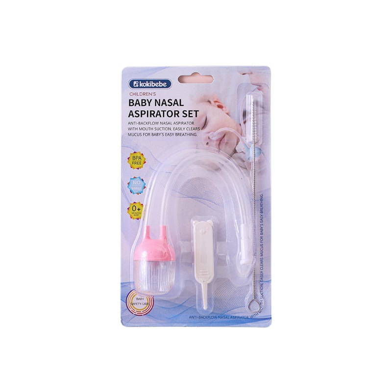 Aspirador Nasal de Succión Bucal para Bebés Set de 3 Piezas Plástico Tipo Catéter