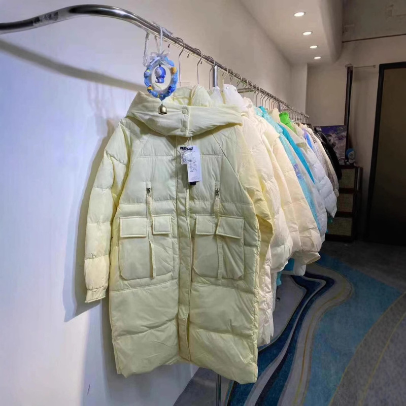 长款羽绒服女2025年冬季新款时尚百搭防风立领冬装外套女装批发|undefined