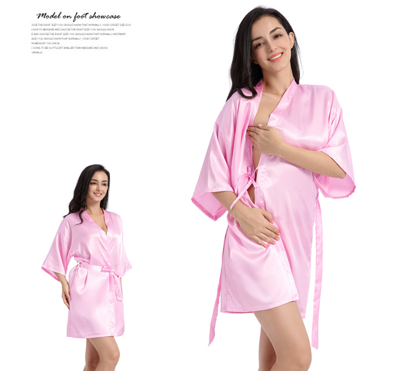 Home Sleeping Women's Casual Simple Style Solid Color Imitated Silk Polyester Pajama Sets display picture 6