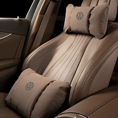 Lavida, Magotan, Cc, Passat, Sagitar, Headrest - butterfly-style-chestnut-brown-volkswagen-headrest-lumbar-support-each