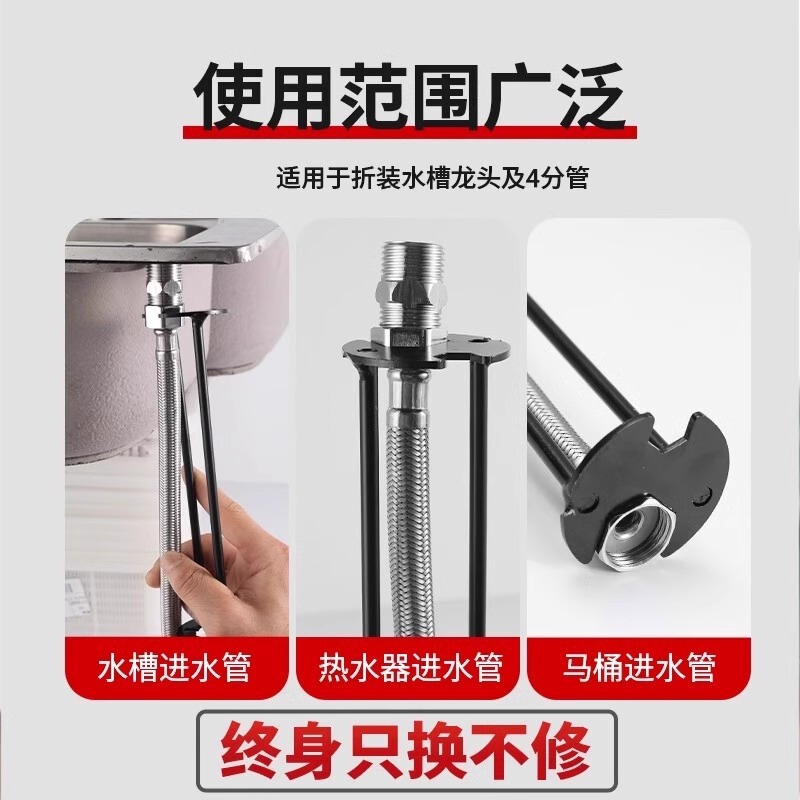 多機能シンクレンチ、水道管専用浴室洗面台蛇口取り付け工具、8in1修理品|undefined