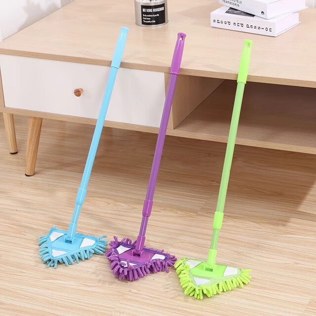 Mini Children's Small Mop Chenille Universal Triangle Lazy Mop Bathroom Kitchen Floor Wall Car Wash Mop