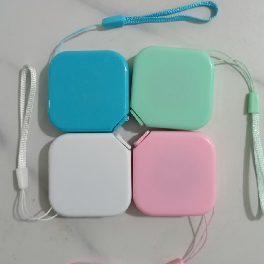 迷你小卷尺多功能方形便携皮尺测量三围胸围腰围软尺子量衣尺批发