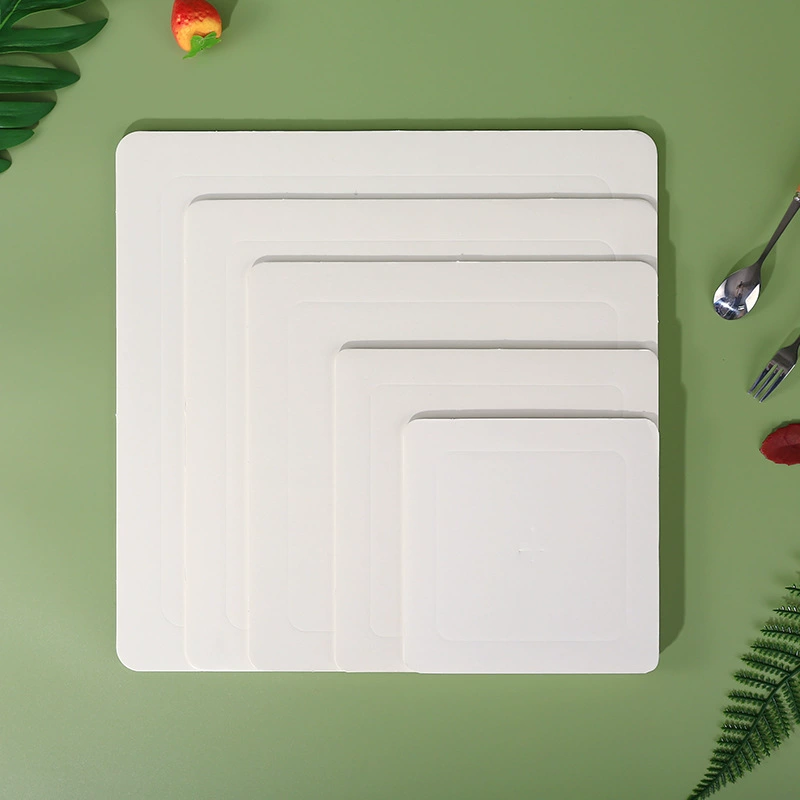 Оптовый круглый квадратный 4/6/8/10/12 дюймов золотой торт лоток торт бумажная прокладка день рождения торт коробка базовый лоток