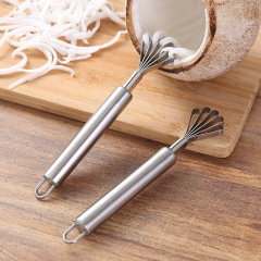 Stainless steel coconut fiber shaver fish scale remover seed remover household kitchen coconut meat extractor shaver tool