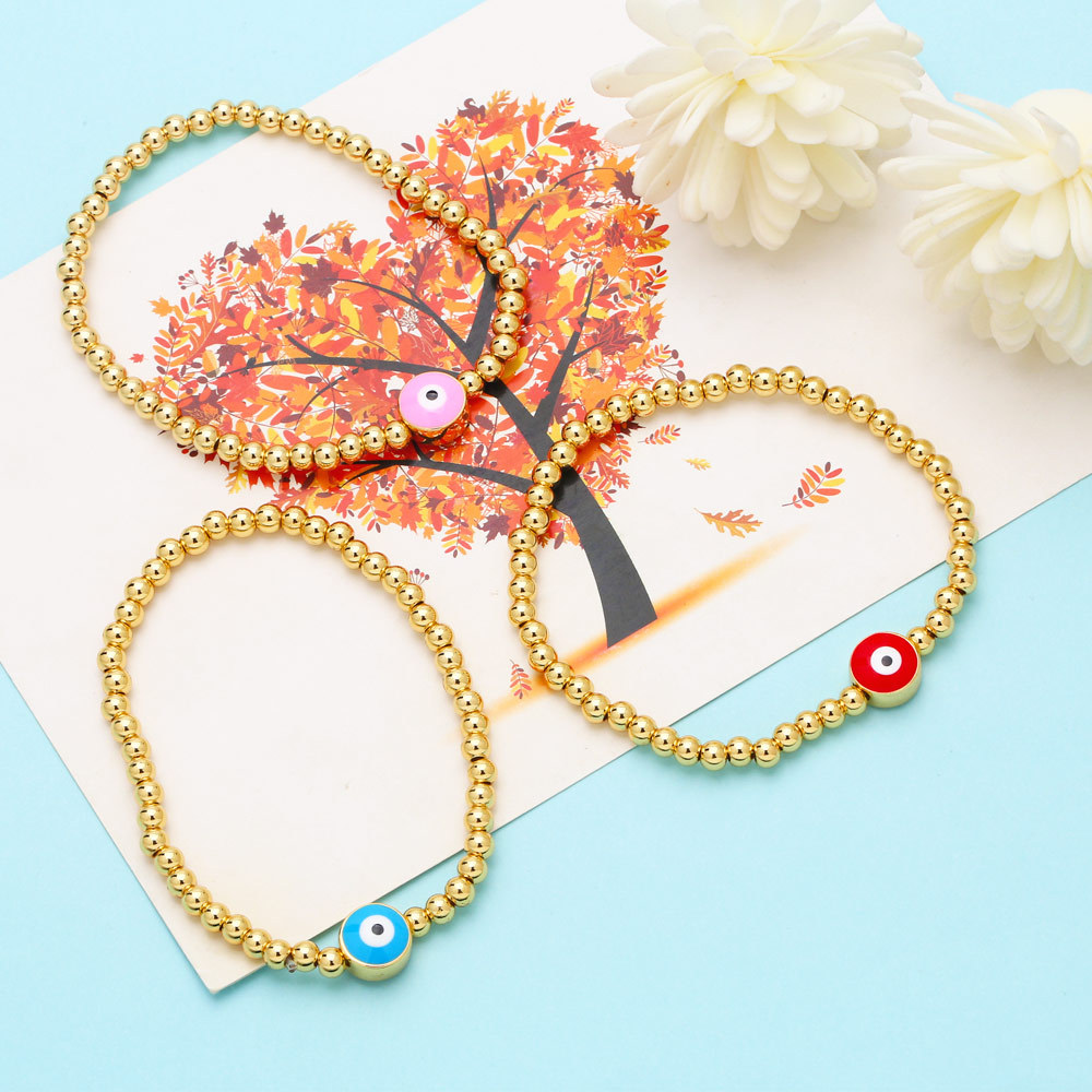 Fashion Devilu0027S Eye Copper Plating Bracelets 1 Piece