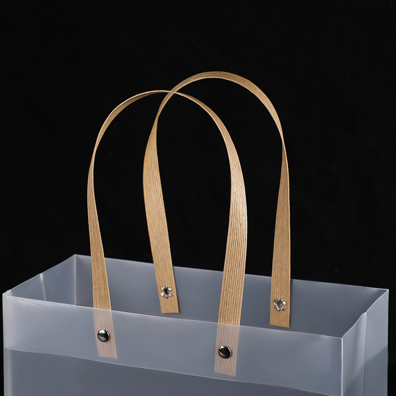 Bolsas de tela transparentes esmeriladas para tiendas de ropa, recuerdos de boda, bolsas de regalo de Navidad con impresión de logotipo, impresión personalizada, disponibles en stock.