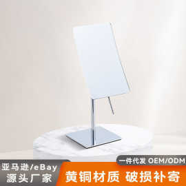 化妆镜台式外贸化妆镜卫生间浴室金属调节美容镜珠宝店台面镜子