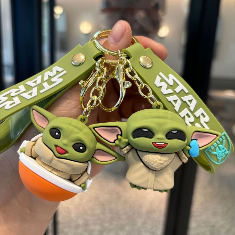 Cross-border Star Wars Keychain Doll Car Bag Pendant Cute Yoda Baby Small Gift Keyring Cross-border Star Wars Keychain Doll Car Bag Pendant Cute Yoda Baby Small Gift Keyring