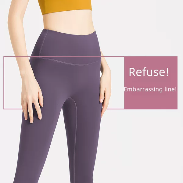 Seamless Peach Butt Yoga Pants European and American Style High-Waisted Butt-Lifting Naked-Feel Sports Fitness Leggings