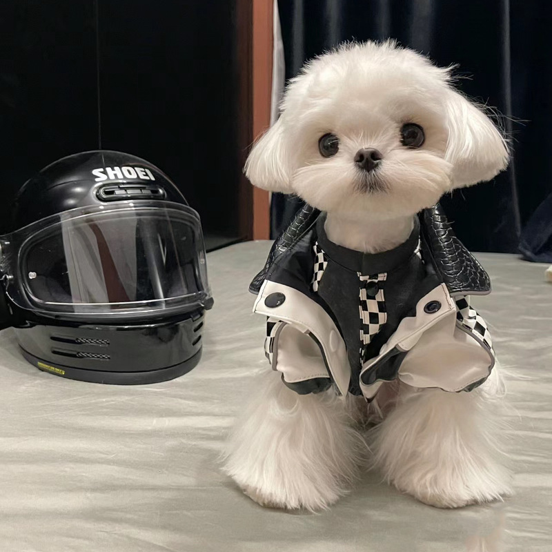 Cool and Stylish Motorcycle-Style Pet Clothing for Cats and Dogs, New Autumn and Winter Models, Warm Jackets for Both Indoor and Outdoor Wear Cool and Stylish Motorcycle-Style Pet Clothing for Cats and Dogs, New Autumn and Winter Models, Warm Jackets for Both Indoor and Outdoor Wear