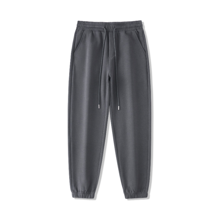 2025 otoño y invierno pantalones deportivos de pies de hombre pantalones de punto de gran tamaño sueltos pesados juveniles casual pantalones de moda image 9