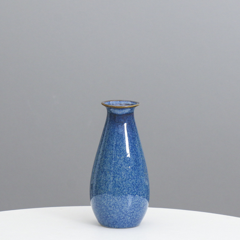 Cerámica simple decoración florero europeo ins estilo hogar pasillo mesa de comedor flor dispositivo flor seca titular TV decoración del gabinete