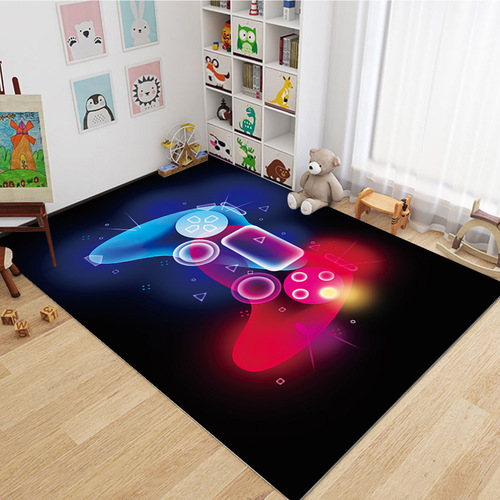 Amazon cross-border game console handle carpet 3D cartoon e-sports video game room full carpet wholesale