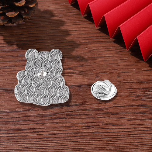 Cartoon cute mahjong panda brooch badge Chinese style couple national fashion bag buckle accessories student badge