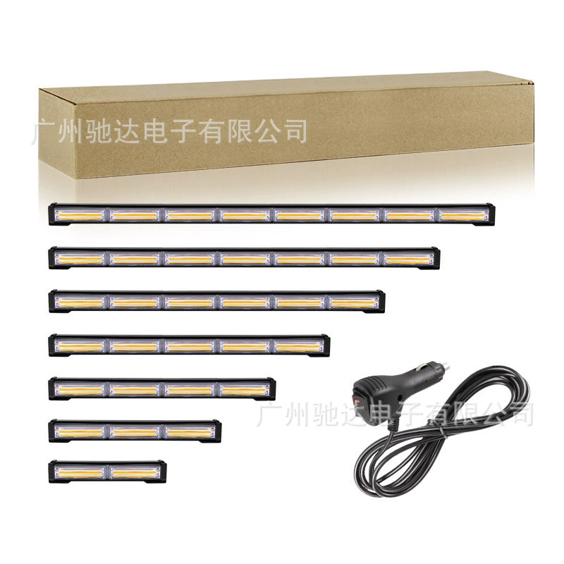 Однорядный потолочный светильник COB для автомобиля Средняя сетка-вспышка Потолочный светильник для грузовика Спасательная сигнальная лампа для полосы движения Светодиодная лента