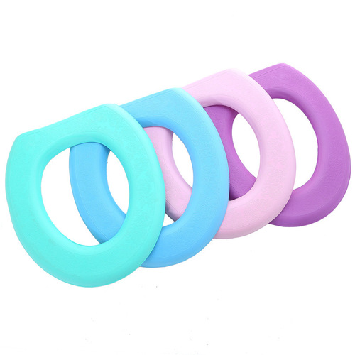 Xinyin EVA adhesive toilet mat O-shaped thickened waterproof toilet mat four seasons household washable toilet seat mat