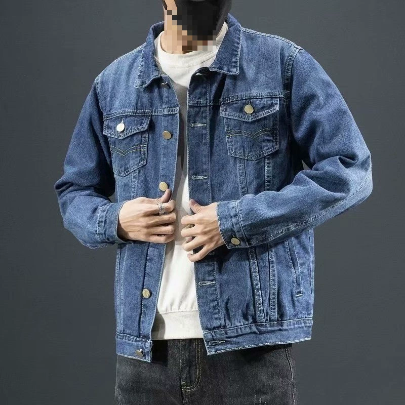 Demi-season denim warm universal jacket for elementary school students, plus size