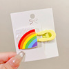Acrylic rainbow hairgrip, hairpins, hair accessory