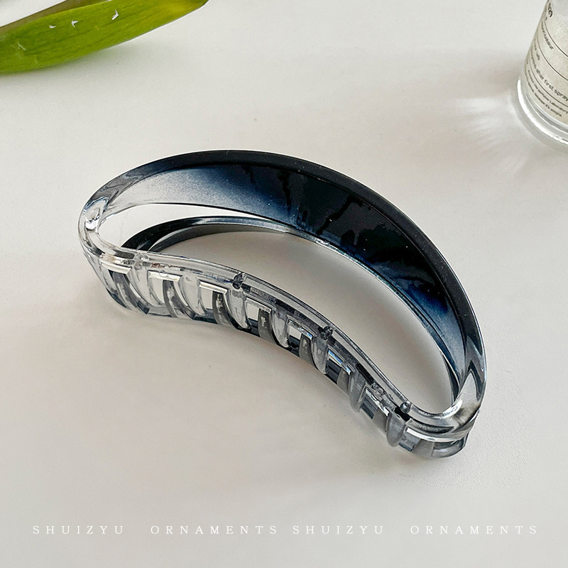 Horquilla de temperamento elegante francés, pinza de tiburón de acrílico para mujer, pinza de agarre grande, accesorios para el cabello, horquilla de sensación de alta calidad al por mayor