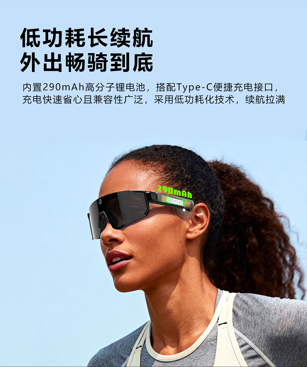 智能Ai实时翻译蓝牙眼镜耳机M95听歌打电话骑行户外实时翻译
