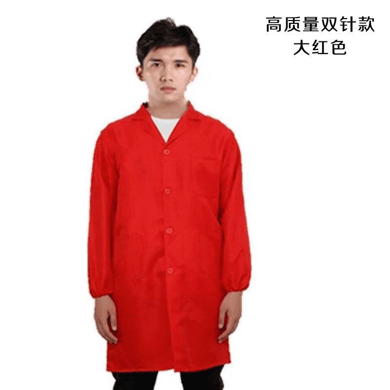 蓝大褂男女四季加厚长袖款搬运仓库工厂耐脏耐磨罩衣劳保可订印字|undefined