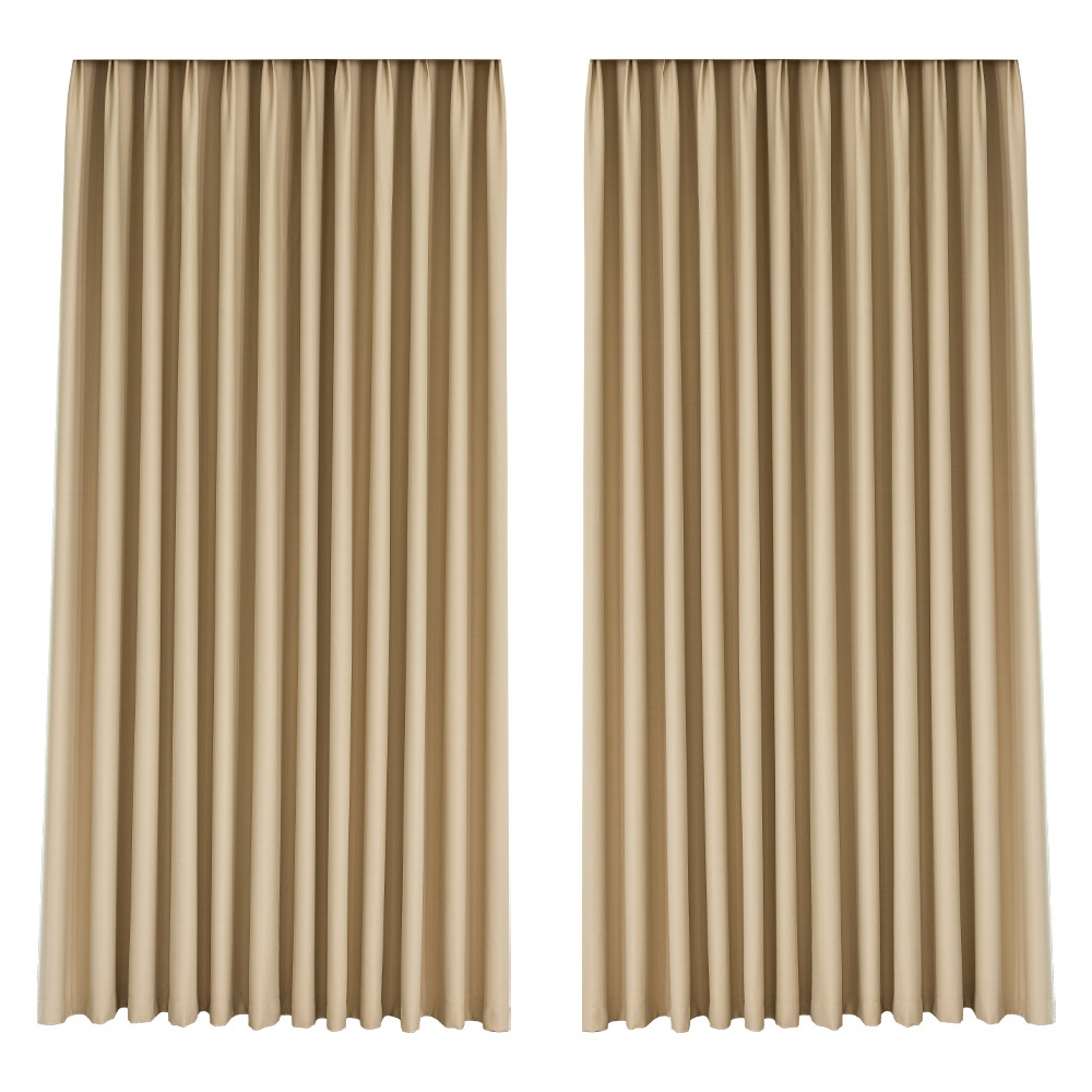 Nuevo color crema de doble cara de alta precisión cortina gruesa sala de estar dormitorio sombreado Keqiao tela tela personalizada