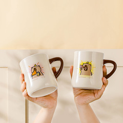 Cute Birthday Gift for Couples: Kapibara Ceramic Cup, Ideal for Best Friends - Modern Simple Creative Gift Mug