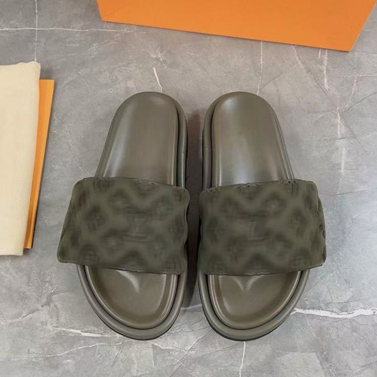 2025 burro pantuflas mujer velcro fondo grueso arrastre rojo verano relieve plano cuero pareja playa