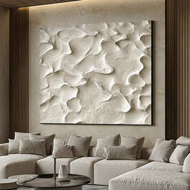 2025新款客厅装饰画轻奢高级感沙发背景墙挂画奶油风抽象极简壁画