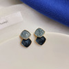 Blue small design earrings, simple and elegant design, wholesale