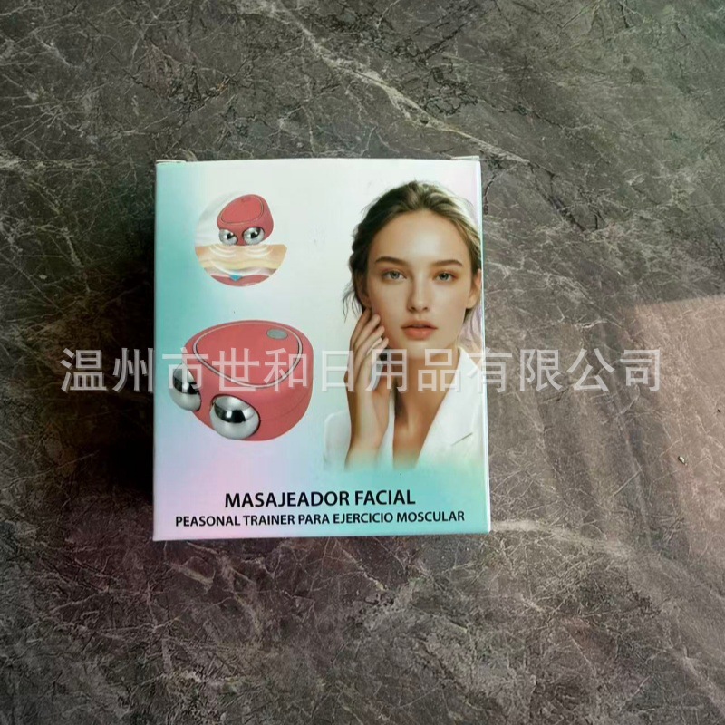 Nuevo instrumento de belleza micro-actual bola mágica de doble cabeza líneas de luz facial reafirmante rejuvenecimiento de la piel masajeador artefacto de la cara de las mujeres