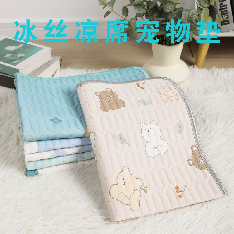 ПЭТ латекс коврик собака коврик кошка спальный коврик питомник летний охлаждающий коврик