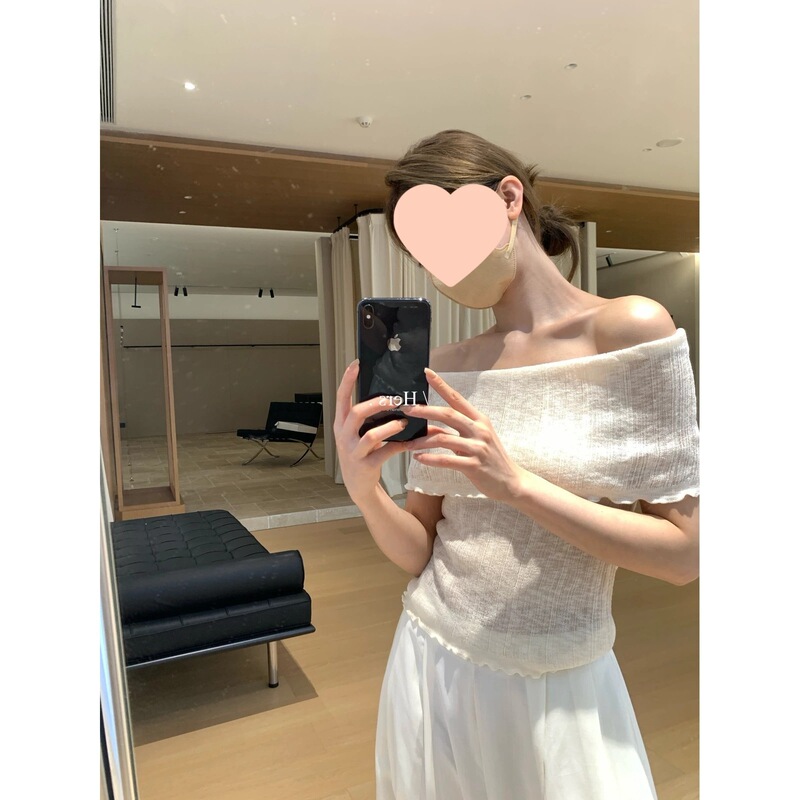 Korean-Style Simple and Elegant Everyday Comfortable Rolled-Edge Off-Shoulder One-Shoulder Neckline Short-Sleeve Knit Top for Women in Summer