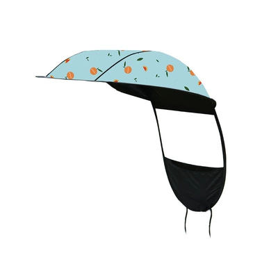 sunshade, sun protection, separate rainproof: Elektromobil üçün ön şüşə çətiri (günlük) - single-canopy-pink-green-orange-velcro-hook-and-loop-surface-default-item