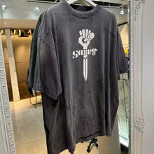 SAINT Michael SS25Psychotic��ɫȭͷӡ��ϴˮ���ɶ���T����Ů��