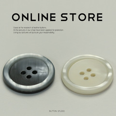 Little Xiang cold breeze sequin rough edge four-eyes button cardigan suit women decorative buttons rough wool overcoat coat button