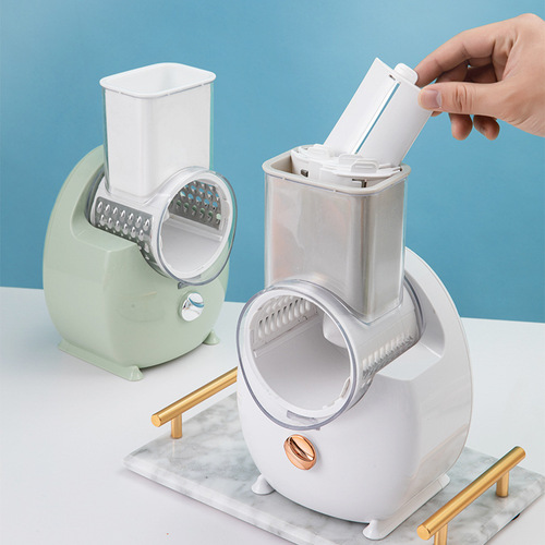 Fully automatic drum electric vegetable cutter multifunctional kitchen household drum grater potato shredded slicer
