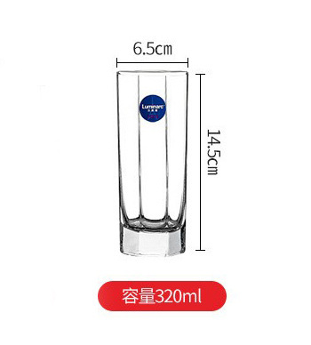 Copa cuadrada de vidrio lemeiya hogar engrosada taza de té taza de agua de vidrio reforzado conjunto taza de beber transparente