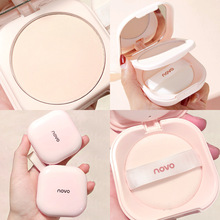 彩妆NOVO5440定妆蜜粉饼丝滑哑光遮瑕控油防水不脱妆干湿两用粉底