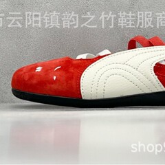 莆田ハイバージョンピュアオリジナルPMメリージェーンバレエシューズスピードキャットレーベルワンステップフラットシューズカジュアルシューズ