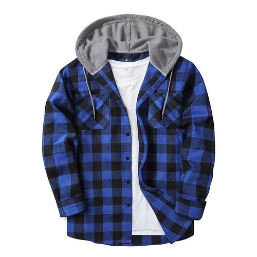2025 Amazon TEMU Shein Bestselling Four Seasons Leisure Plaid Hooded Sweatshirt