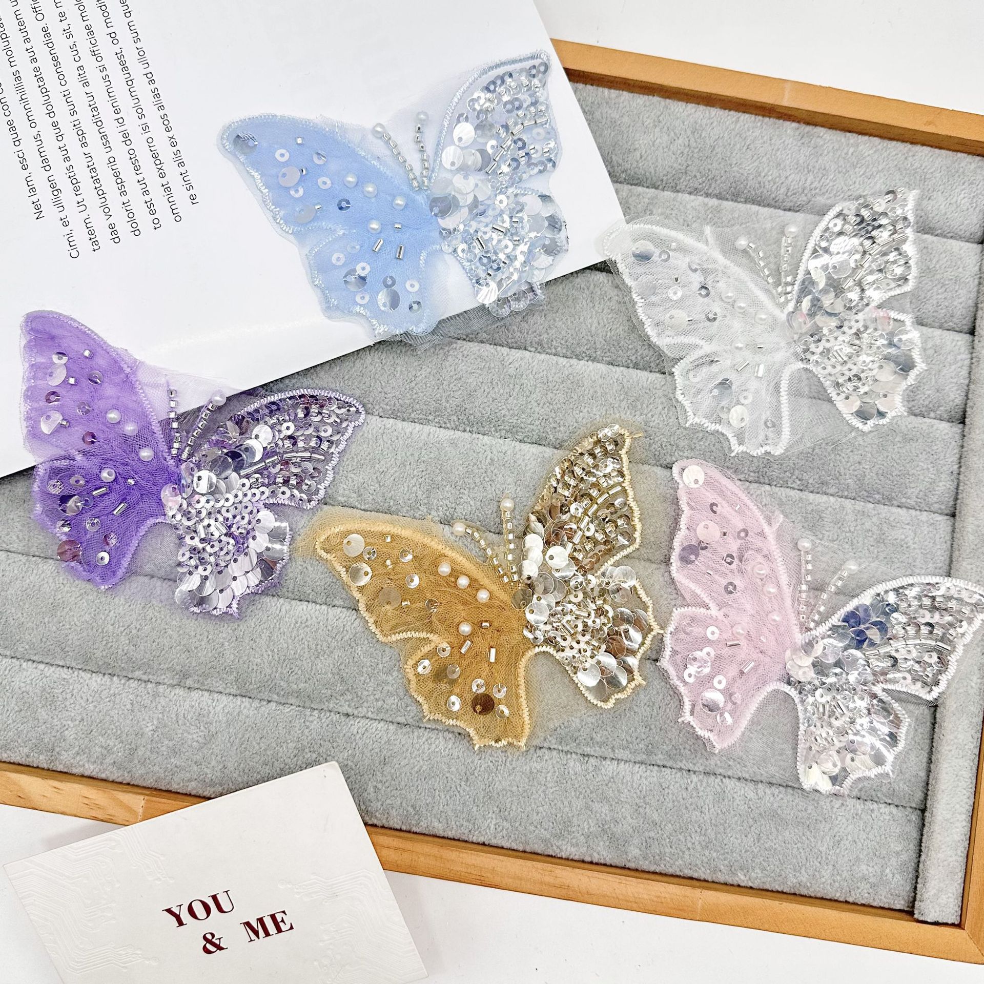 Año Nuevo flores para niñas adornamiento de cabello para niños ropa Han Tang con flores de tela pegada ropa tocado zapatos sombreros materiales decorativos image 1