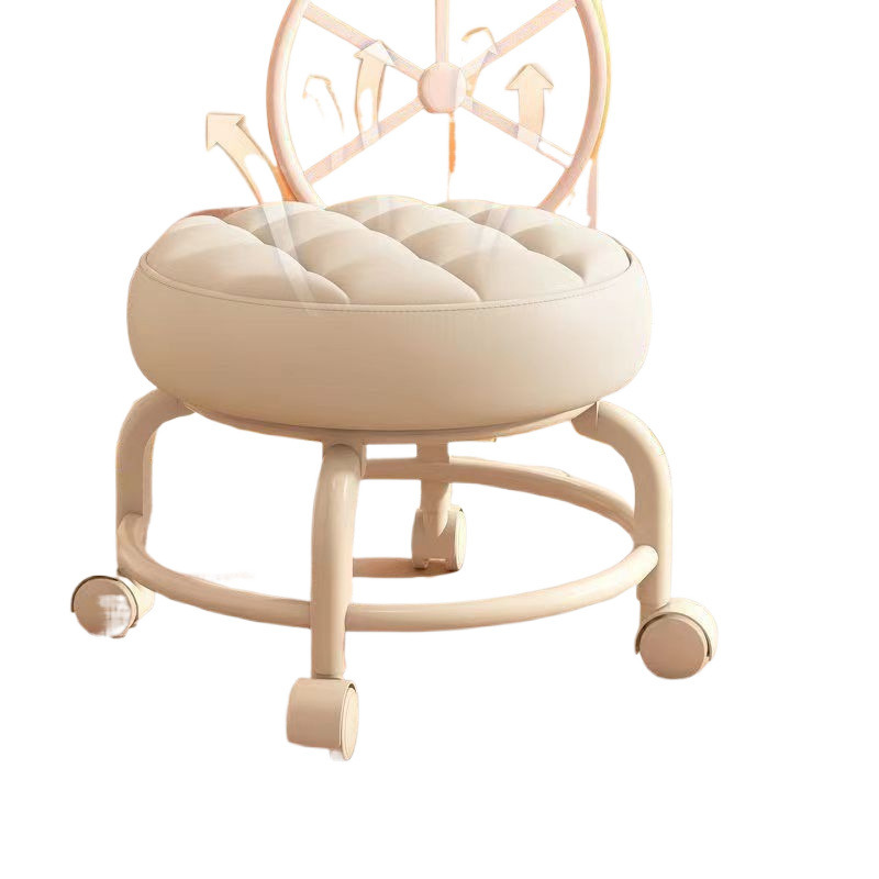Polia pequeño taburete para el hogar con ruedas de cambio de zapatos taburete universal rueda pequeño taburete para niños pequeños con silla de limpieza de suelo para niños